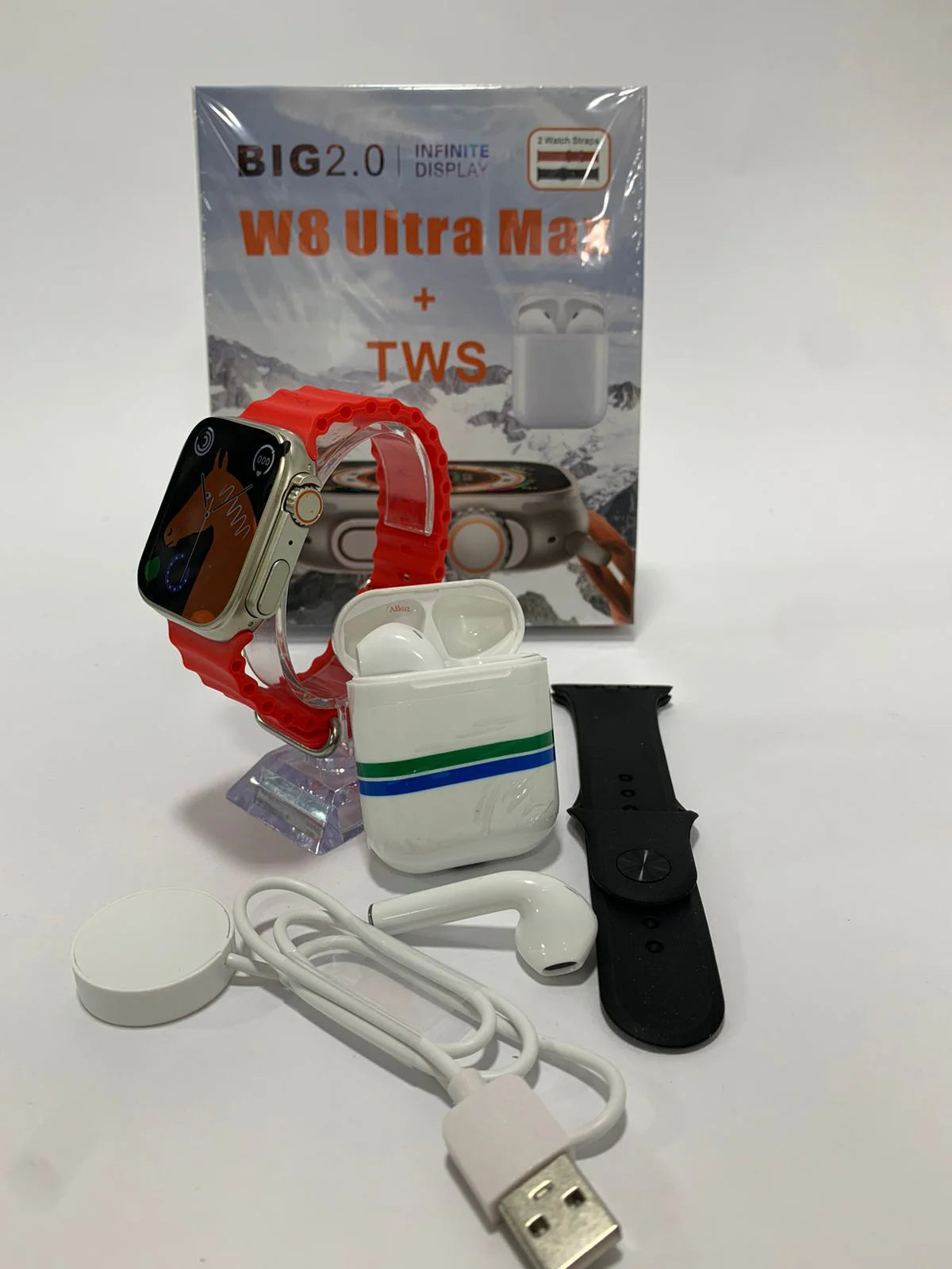 Combo Smart Whatch T800 Ultra + Audífonos I12